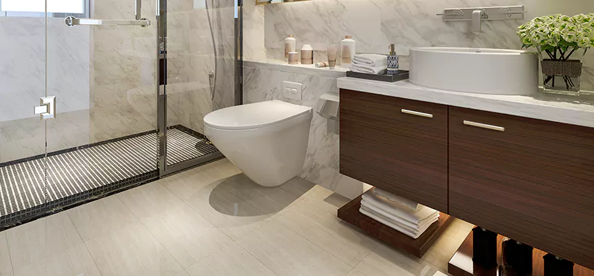 Burst Pipe Bathroom Cleanup in Collins